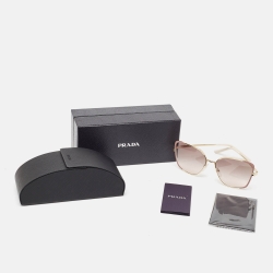 Pre Owned Prada Mauve Gradient SPR60X Butterfly Sunglasses