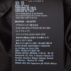 Pre Owned Prada Black Re-Nylon Pleated Midi Skirt S