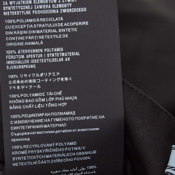 Pre Owned Prada Black Re-Nylon Pleated Midi Skirt S