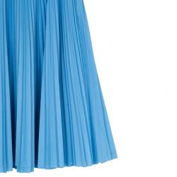 مملوكة مسبقًا Prada Light Blue High Waist Pleated Skirt M