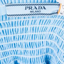 مملوكة مسبقًا Prada Light Blue High Waist Pleated Skirt M