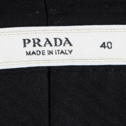 Pre Owned Prada Navy Blue Jersey Jogger Pants S