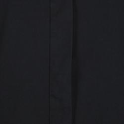 Pre Owned Prada Black Ruched Long Sleeve Blouse M