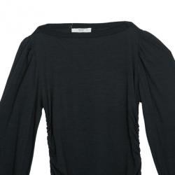 Pre Owned Prada Black Long Sleeve Top XS