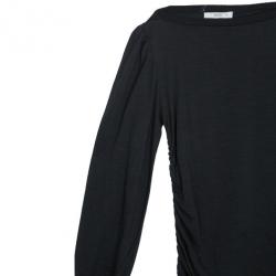 Pre Owned Prada Black Long Sleeve Top XS
