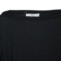 Pre Owned Prada Black Long Sleeve Top XS