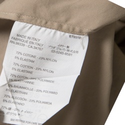 Pre Owned Prada Beige Long Sleeve Button Front Shirt M