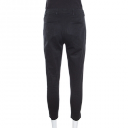 Pre Owned Prada Black Cotton Tailored Pants S
