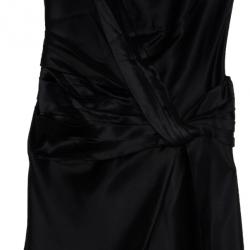 Pre Owned Prada Silk Pleated Dress L