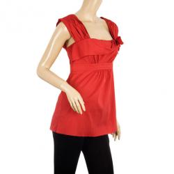 مملوكة مسبقًا Prada Sleeveless Bow Top S