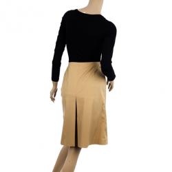Prada Khaki Single Box Pleat Skirt S