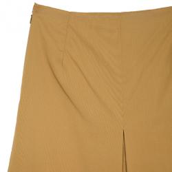 Prada Khaki Single Box Pleat Skirt S