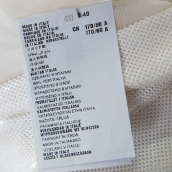 Prada Off White Sequined Silk Sleeveless Shift Dress S