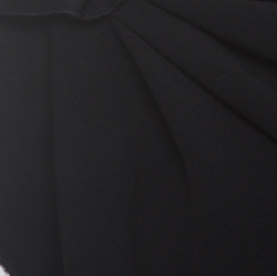 Pre Owned Prada Black Crepe Draped Detail Top L