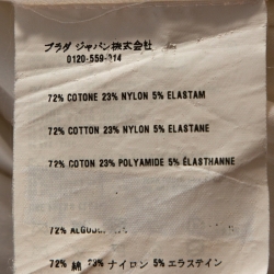 Pre Owned Prada Off White Stretch Cotton Pleated Shirt Dress S