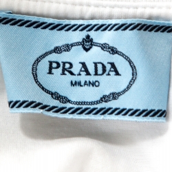 Pre Owned Prada White Cotton Crew Neck T-Shirt XS