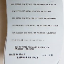 Pre Owned Prada Cream Cotton Blend Flared Trousers L