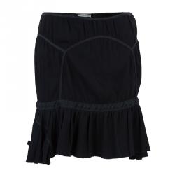 Prada Ruched Fit Flare Skirt S