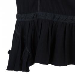 Prada Ruched Fit Flare Skirt S