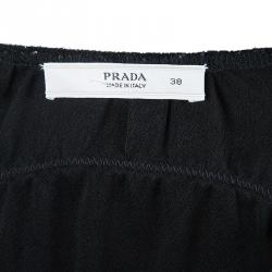 Prada Ruched Fit Flare Skirt S