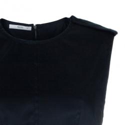 Pre Owned Prada Black Belted Shift Dress S