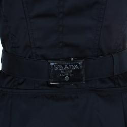 Pre Owned Prada Black Belted Shift Dress S