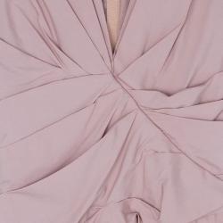 Pre Owned Prada Taffeta Pleated Knee-length Dress M