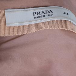 Pre Owned Prada Taffeta Pleated Knee-length Dress M