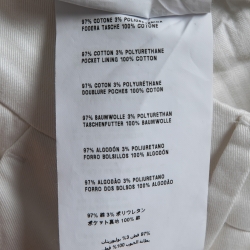 Prada White Cotton Flared Leg Pants L