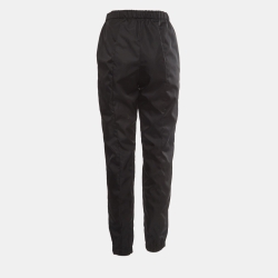 Pre Owned Prada Black Re-Nylon Gabardine Pants S