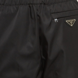 Pre Owned Prada Black Re-Nylon Gabardine Pants S