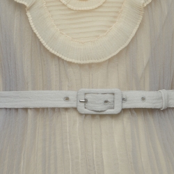 Pre Owned Prada Mint Green Pliseé Pleated Crepe A Line Dress M