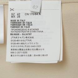 Pre Owned Prada Mint Green Pliseé Pleated Crepe A Line Dress M