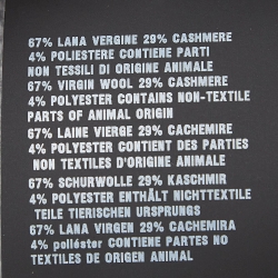 Pre Owned Prada Grey Wool Blend Button Front Cardigan S