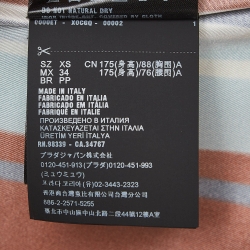 Pre Owned Prada Multicolor Striped Silk Shirt XS