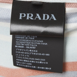 Pre Owned Prada Multicolor Striped Silk Shirt XS