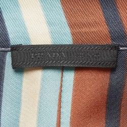 Pre Owned Prada Multicolor Striped Silk Shirt XS