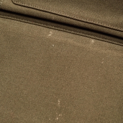 Pre Owned Prada Military Green Canapa Canvas Shopper Tote