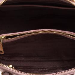 Pre Owned Prada Pastel Saffiano Lux Leather Small Promenade Top Handle Bag