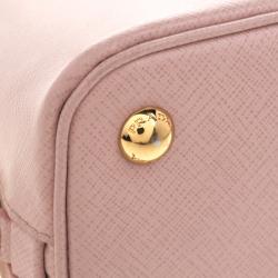Pre Owned Prada Pastel Saffiano Lux Leather Small Promenade Top Handle Bag