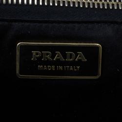 Pre Owned Prada Blue and Black Sequin Tote