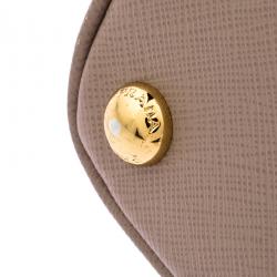 Pre Owned Prada Blush Pink Saffiano Lux Leather Double Zip Tote