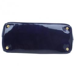 مملوكة مسبقًا Prada Purple Patent Medium Lux Double-Zip Tote