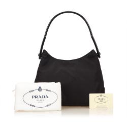 Pre Owned Prada Black Tessuto Nylon Hobo