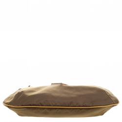 Pre Owned Prada Fatigue Green Nylon Shoulder Bag