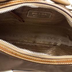 Pre Owned Prada Fatigue Green Nylon Shoulder Bag