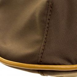 Pre Owned Prada Fatigue Green Nylon Shoulder Bag