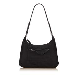Pre Owned Prada Black Tessuto Nylon Shoulder Bag