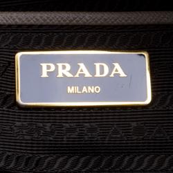 Pre Owned Prada Beige Saffiano Lux Leather Executive Double Zip Tote