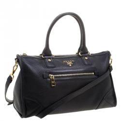 prada pebbled shoulder bag